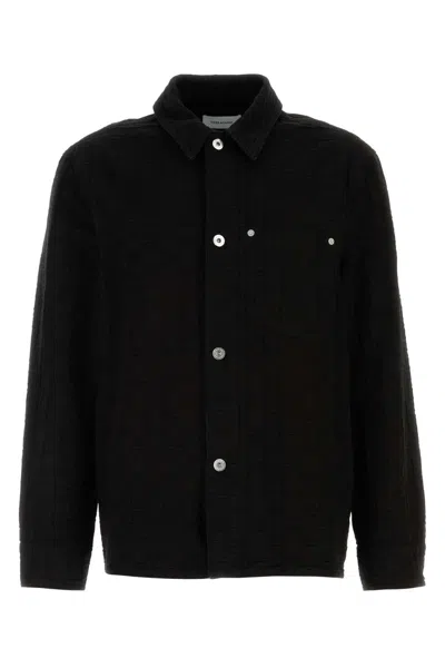 FERRAGAMO SALVATORE FERRAGAMO BLACK DENIM SHIRT