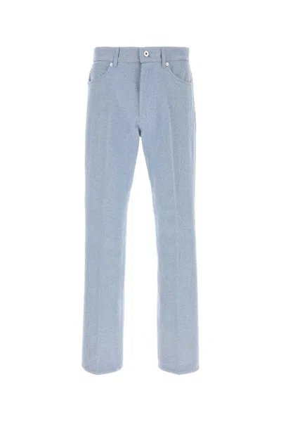 FERRAGAMO SALVATORE FERRAGAMO LIGHT BLUE OXFORD PANT