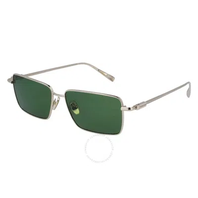 FERRAGAMO SALVATORE FERRAGAMO GREEN RECTANGULAR MEN'S SUNGLASSES SF309S 746 57