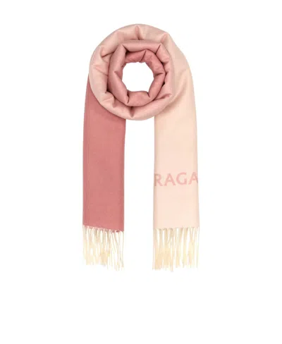 FERRAGAMO SALVATORE FERRAGAMO OMBRÉ-EFFECT FRINGED SCARF