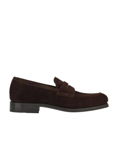 FERRAGAMO SALVATORE FERRAGAMO PENNY ALMOND-TOE SLIP-ON LOAFERS