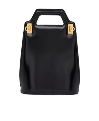 FERRAGAMO SALVATORE FERRAGAMO WANDA MINI TOP HANDLE BAG