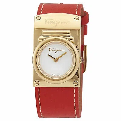 FERRAGAMO SALVATORE FERRAGAMO WOMEN'S BOXYZ WHITE DIAL WATCH - SFHS00420