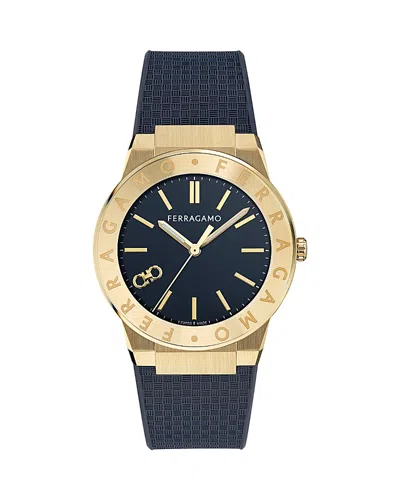 FERRAGAMO SAPPHIRE LOGO WATCH, 41MM
