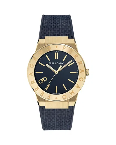 FERRAGAMO SAPPHIRE LOGO WATCH, 41MM