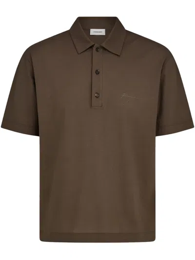 FERRAGAMO SIGNATURE COTTON POLO SHIRT