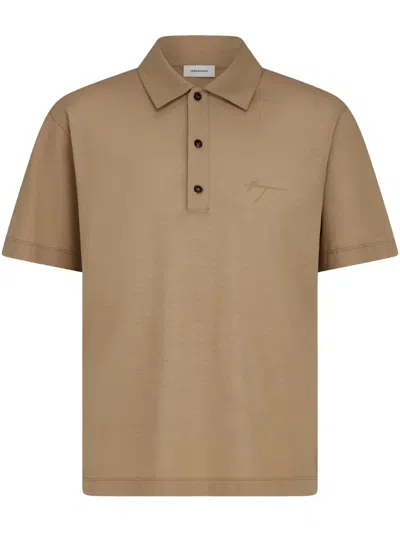 FERRAGAMO SIGNATURE COTTON POLO SHIRT