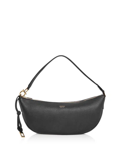 FERRAGAMO SMILE LEATHER SHOULDER BAG