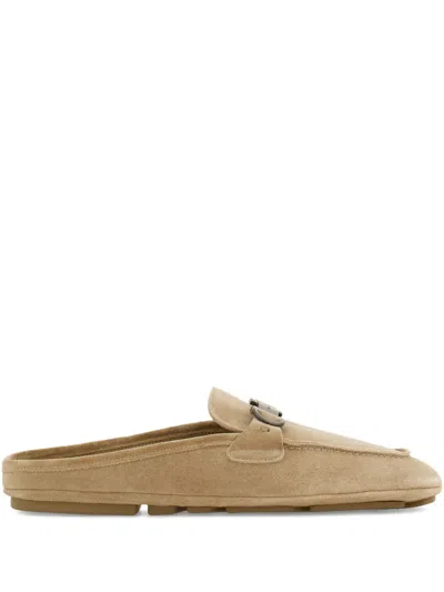 FERRAGAMO SUEDE SLIPPERS