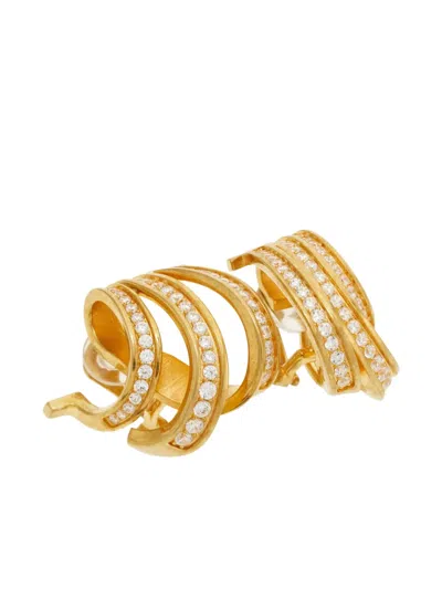 FERRAGAMO TRIPLE GANCINI EARRINGS