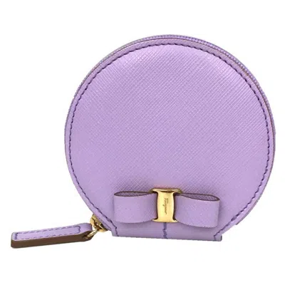 FERRAGAMO VARA LEATHER COIN PURSE/COIN CASE (PRE-OWNED)