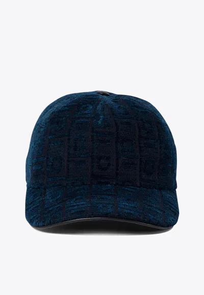FERRAGAMO VELVET LOGO BASEBALL CAP