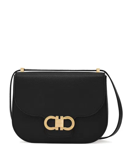 FERRAGAMO FERRAGAMO WOMEN BLACK LEATHER BAG
