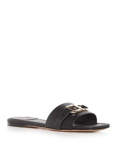 FERRAGAMO WOMEN'S LEAH GANCINI SLIDE SANDALS