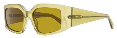 FERRAGAMO FERRAGAMO WOMEN'S MODIFIED RECTANGLE SUNGLASSES SF1101S 330 OPALINE OLIVE 54MM