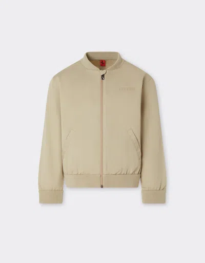 FERRARI FERRARI BOMBER JACKET IN COTTON GABARDINE