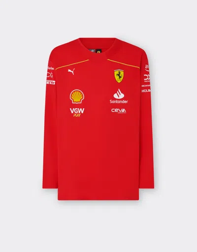 FERRARI FERRARI LECLERC PUMA HOCKEY JERSEY FOR SCUDERIA FERRARI