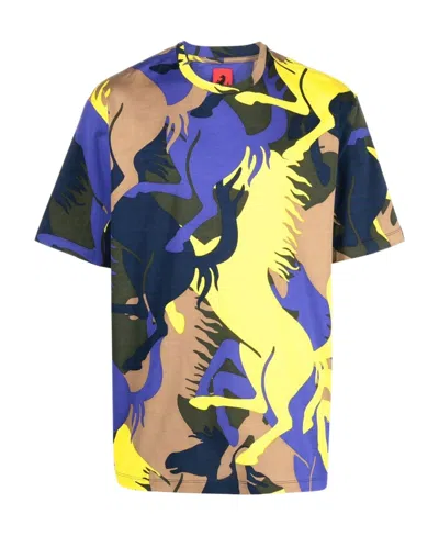 FERRARI PRANCING HORSE ALL-OVER PRINT T-SHIRT