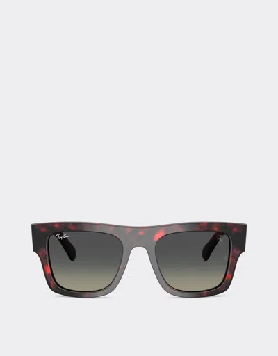 FERRARI FERRARI RAY-BAN FOR SCUDERIA FERRARI RB2217M IN HAVANA RED ACETATE WITH GRADIENT GREY LENSES