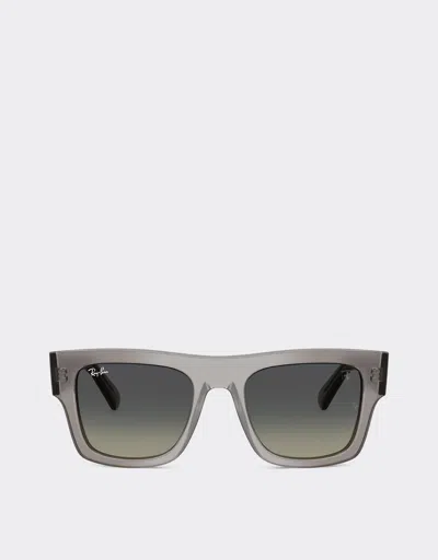 FERRARI FERRARI RAY-BAN FOR SCUDERIA FERRARI RB2217M IN TRANSPARENT GREY ACETATE WITH GRADIENT GREY LENSES