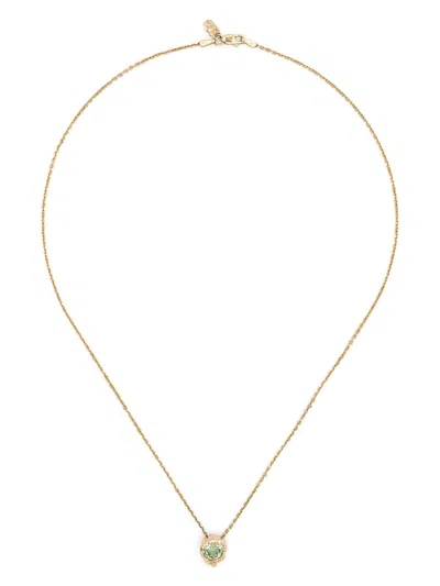 FIE ISOLDE 14K YELLOW GOLD ALFA TOURMALINE NECKLACE