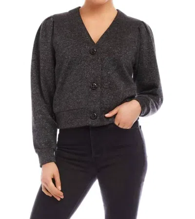 FIFTEEN TWENTY MADELINE CARDIGAN IN BLACK