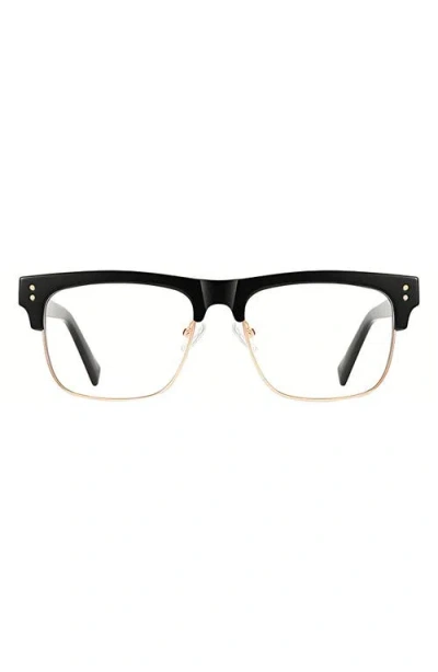 FIFTH & NINTH FIFTH & NINTH CHAPLIN 55MM SQUARE BLUE LIGHT BLOCKING GLASSES