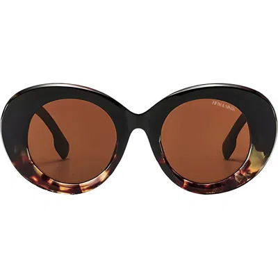 FIFTH & NINTH FIFTH & NINTH MOLLY 50MM POLARIZED ROUND SUNGLASSES