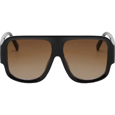 FIFTH & NINTH FIFTH & NINTH ROSIE 57MM POLARIZED AVIATOR SUNGLASSES