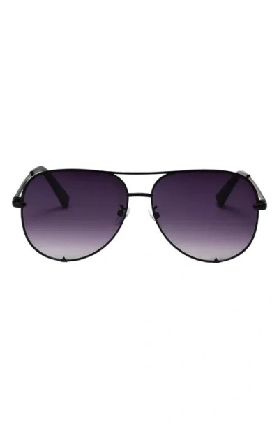 FIFTH & NINTH FIFTH & NINTH WALKER 61MM POLARIZED AVIATOR SUNGLASSES