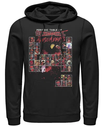 FIFTH SUN MEN'S DEADPOOL PERIODIC HOODIE FLEECE PULLOVER