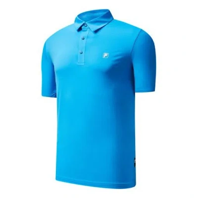 FILA FILA Athletics Casual Sports Short Sleeve Polo Shirt Blue l
