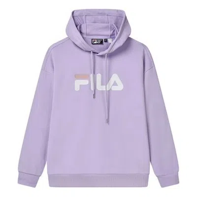 FILA FILA Classic Logo Hoodie 'Purple White'