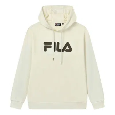 FILA FILA Classic Logo Hoodie 'White Black'