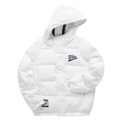 FILA FUSION FILA FUSION Logo Print Down Jacket 'White Black'