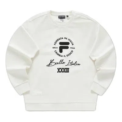 FILA FUSION FILA FUSION Logo Printed Sweater 'White Black'