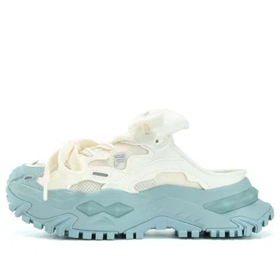 FILA FUSION (WMNS) FILA FUSION Bianco Mule Slippers 'White Blue'