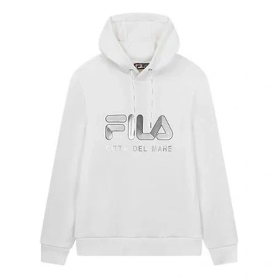 FILA FILA Logo Printing Athleisure Casual Sports hooded Pullover Knit White