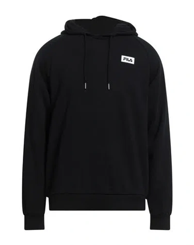 FILA FILA MAN SWEATSHIRT BLACK SIZE S COTTON, POLYESTER