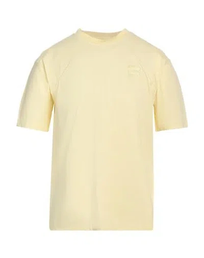 FILA FILA MAN T-SHIRT PASTEL YELLOW SIZE L COTTON