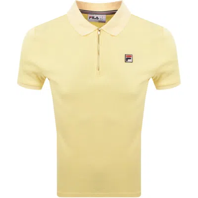 FILA VINTAGE FILA VINTAGE BENJAMIN POLO T SHIRT YELLOW