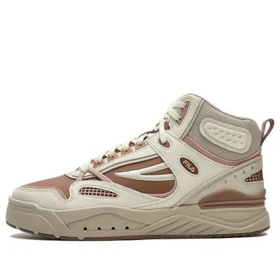FILA (WMNS) FILA Slam Mid Skate Shoes 'White Beige Brown'