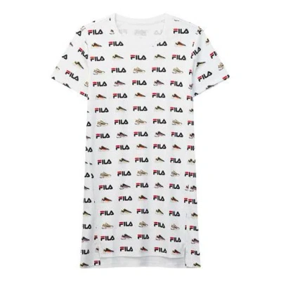 FILA (WMNS) FILA Sports Full Print Knit T-Shirt