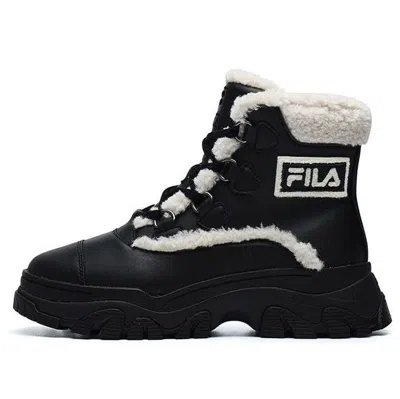 FILA (WMNS) FILA Warm Snow Boots 'Black White'