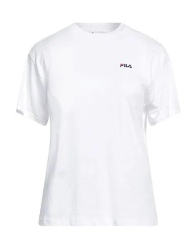 FILA FILA WOMAN T-SHIRT WHITE SIZE S COTTON