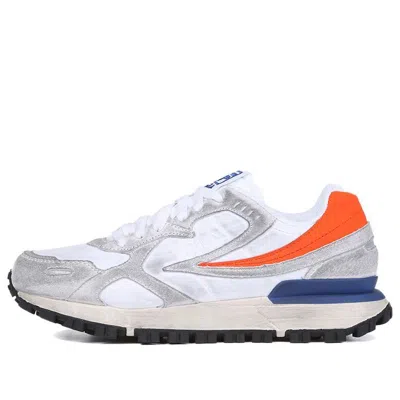 FILA FILA Zagato Washing Low Top Running Shoes Grey/Orange/Blue