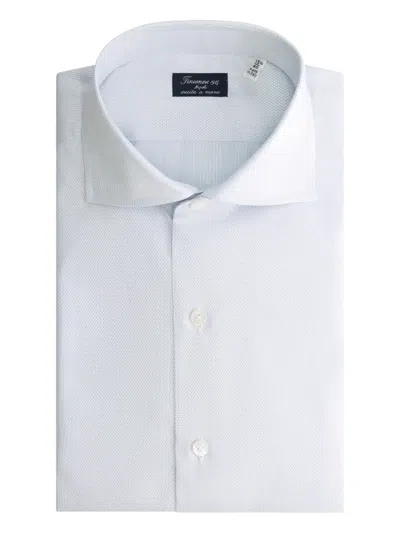 FINAMORE 1925 NAPOLI TEXTURED COTTON SHIRT