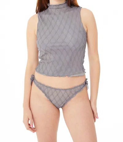 FIND ME NOW WANDA MESH TANK TOP IN SMOKE