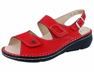 FINN COMFORT FINN COMFORT SUMATRA DAMEN SANDALEN ROT RED/PATAGONIA