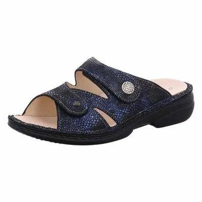 FINNCOMFORT FINNCOMFORT DAMEN PANTOLETTEN TORBOLE 02571653372 BLAU 802449